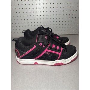 DVS Comanche Womens Sz 10 US/8.5 UK/42 EU Black Pink Skate Shoes Y2K DVF0000029